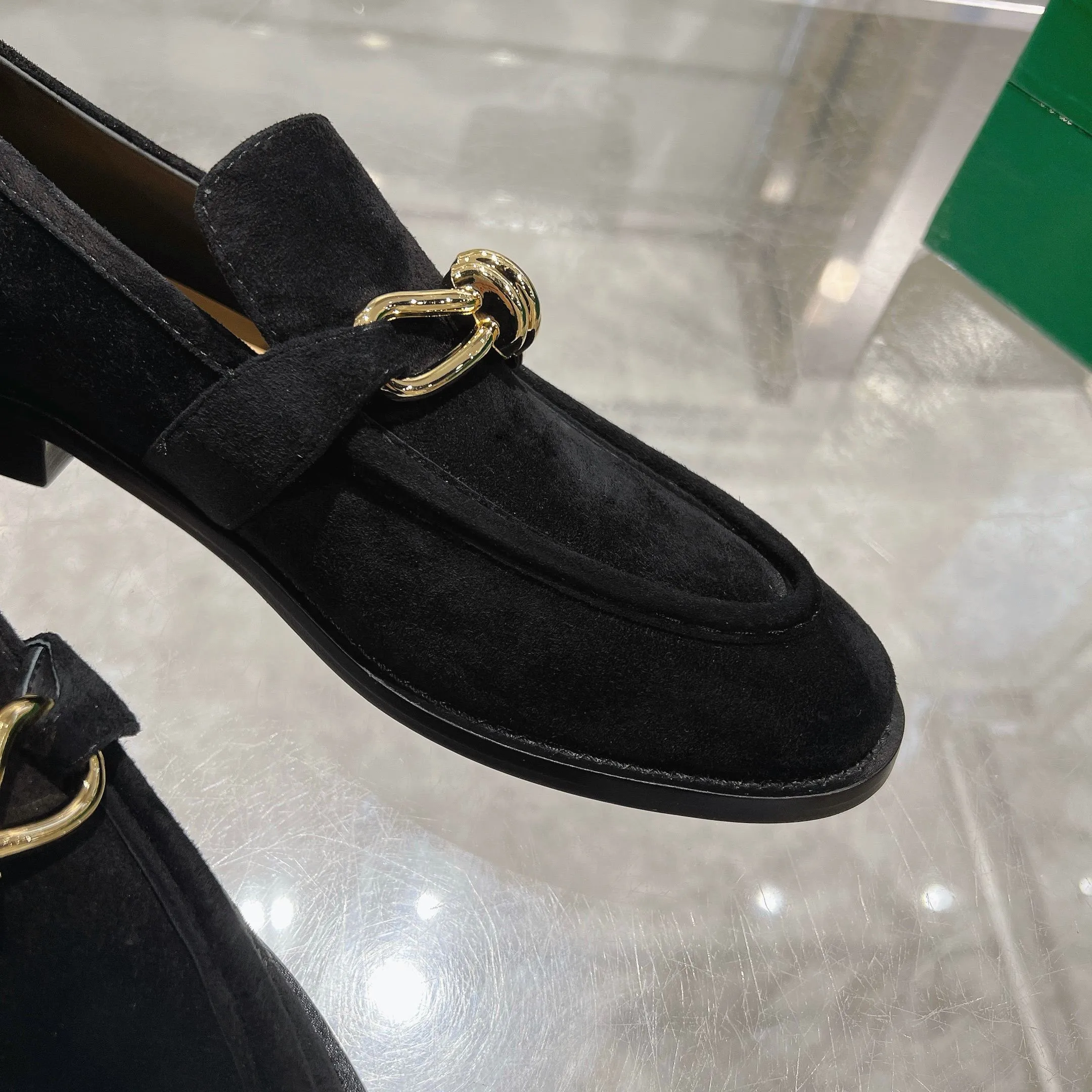 [BV] Top P: 840💰 Size: Female 35-39 (Female 40 custom-made) Male 39-44 (38.45 non-refundable) Bottega Veneta 2025 counter model! Small round toe loafers! Imported leather outsole! Imported grained cowhide! Solid color Niuli! !